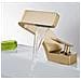 Rubinetto per lavabo da bagno, Blackswan, tipo M206, modello oro opaco con bocca a cascata, misura 15 cm - Foto miniatura 2
