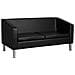divano sala dattesa BM18003 nero - Foto miniatura 1