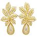 Collezione Diva Orecchini a Goccia a Petalo in Zirconia Cubica - Foto miniatura 5