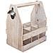 Portabottiglie In Legno Marrone 27x19x33h - Foto miniatura 1