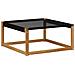 Set di divani da esterno con cuscino 4 pcs Naturale e Nero - Foto miniatura 6