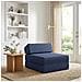 Divano Letto Pieghevole Blu 60 x 70 x 41 cm Tessuto - Foto miniatura 2