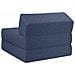 Divano Letto Pieghevole Blu 60 x 70 x 41 cm Tessuto - Foto miniatura 5