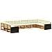 Set divani con cuscino 10 pcs Legno di Acacia Massello - Foto miniatura 1
