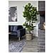 Ficus Lyrata Artificiale Fiddle Leaf Tree Verde H 190 Cm - Foto miniatura 3