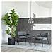 Ficus Lyrata Artificiale Fiddle Leaf Tree Verde H 190 Cm - Foto miniatura 4