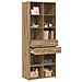Libreria Rovere artigianale 30 x 42.4 x 185.2 cm - Foto miniatura 2