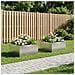 Vaso da giardino 2 pz Argento 80 x 80 x 40 cm Acciaio Inox - Foto miniatura 2
