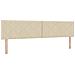 Letto box spring con materasso Crema 200 x 200 cm Tessuto - Foto miniatura 5