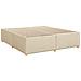 Letto box spring con materasso Crema 200 x 200 cm Tessuto - Foto miniatura 6