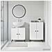 Set di Armadi da Bagno da 2 Pezzi BREDA Bianco Lucido - Foto miniatura 3