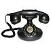 VINTAGE10-BLACK telefono a filo  - Foto miniatura 1