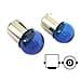 Lampada Alogena G18 BA15S R10W 12V 10W Luci Posizione Colore azzurro - Foto miniatura 1