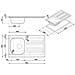 Lavello LYP861D 1 Vasca Dimensione 33 x 37 cm Colore Acciaio Inox - Foto miniatura 2