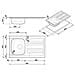 Lavello LYP861D 1 Vasca Dimensione 33 x 37 cm Colore Acciaio Inox - Foto miniatura 3