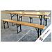 Set Birreria Tavolo E 2 Panche 220x80xh76 Cm 3 Gambe Richiudibile - Foto miniatura 1