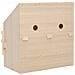 Casetta Cova per Galline 2 Scomparti 63x40x65 cm Legno di Pino - Foto miniatura 9