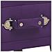 Comodino Viola Scuro 40x35x40 Cm In Velluto - Foto miniatura 7