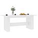 Tavolo da Pranzo Bianco 180x90x76 cm in Legno Multistrato - Foto miniatura 3