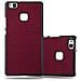 Custodia Compatibile Con Huawei P9 Lite In Woody Rosso - Hard Case Coperchio Di Protezione In Look Legno Contro I Graffi E Gli Urti - Foto miniatura 4