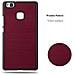 Custodia Compatibile Con Huawei P9 Lite In Woody Rosso - Hard Case Coperchio Di Protezione In Look Legno Contro I Graffi E Gli Urti - Foto miniatura 8