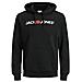 Jack Jones Uomo Jjecorp Logo Sweat Hood Noos Con Cappuccio Nero (black Dettaglio Reg Fit) X-small - Foto miniatura 1