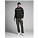 Jack Jones Uomo Jjecorp Logo Sweat Hood Noos Con Cappuccio Nero (black Dettaglio Reg Fit) X-small - Foto miniatura 2