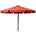 Ombrellone da Esterni con Palo in Legno 330 cm Terracotta - Foto miniatura 1