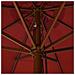 Ombrellone da Esterni con Palo in Legno 330 cm Terracotta - Foto miniatura 4