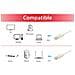 603002 Cavo di Rete 1 m Cat6a U / UTP (UTP) Bianco - Foto miniatura 3