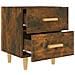 Comodini 2 Pz In Rovere Fumo 40x35x47,5 Cm - Foto miniatura 4