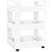 Carrello Da Cucina Bianco 60x45x80 Cm In Legno Multistrato - Foto miniatura 2