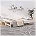 Dormeuse Estraibile Bianca 2x (90x200) Cm Legno Massello Di Pino - Foto miniatura 1