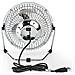 Ventilatore da Tavolo Alimentazione a USB Potenza 3 Watt Diametro 150 mm Colore Cromo - Foto miniatura 4