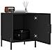 Comodini 2 Pz Neri 40x40x50 Cm In Legno Multistrato - Foto miniatura 3