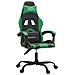 Sedia da Gaming Girevole Nera e Verde in Similpelle - Foto miniatura 1