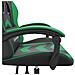 Sedia da Gaming Girevole Nera e Verde in Similpelle - Foto miniatura 6