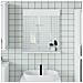 Specchio Bagno E Ripiano Berg Bianco 60x12x70 Cm Legno Massello - Foto miniatura 1
