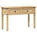 Tavolino Consolle Corona 115x46x73 Cm In Legno Massello Di Pino - Foto miniatura 2
