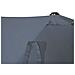 Ombrellone Doppio Da Giardino In Alluminio 460x270xh240 Cm Alu Twin Grigio - Foto miniatura 6