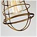 Plafoniera Industrial Nordica Mixon Acciaio Ottone Anticato 1 Luce E27 - Foto miniatura 2