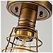 Plafoniera Industrial Nordica Mixon Acciaio Ottone Anticato 1 Luce E27 - Foto miniatura 5