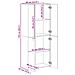Schedario Rovere Fumo 60x32x153 Cm In Truciolato - Foto miniatura 2