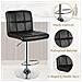 4 X Sgabelli Da Bar Moderni Girevoli Sedia Cucina Alta Con Schienale In Simipelle E Poggiapiedi, Regolabile E Girevole, 44 X 50 X (91-144) Cm, Nero - Foto miniatura 3