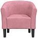 Poltrona Cabriolet Rosa In Velluto - Foto miniatura 3