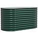 Letto da Giardino Rialzato Verde 160x80x81 cm in Acciaio Galvanizzato - Foto miniatura 1