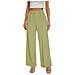 Pantaloni Da Donna A Vita Alta Gamba Larga Verde L - Foto miniatura 3