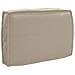 Cuscino per pallet con schienale Tortora 60x40x12 cm in tessuto Oxford - Foto miniatura 1