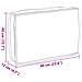 Cuscino per pallet con schienale Tortora 60x40x12 cm in tessuto Oxford - Foto miniatura 7
