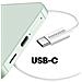 Cuffie Usb-c Con Filo E Microfono Integrato Per Samsung Galaxy S25 Plus, Bianco - Foto miniatura 3